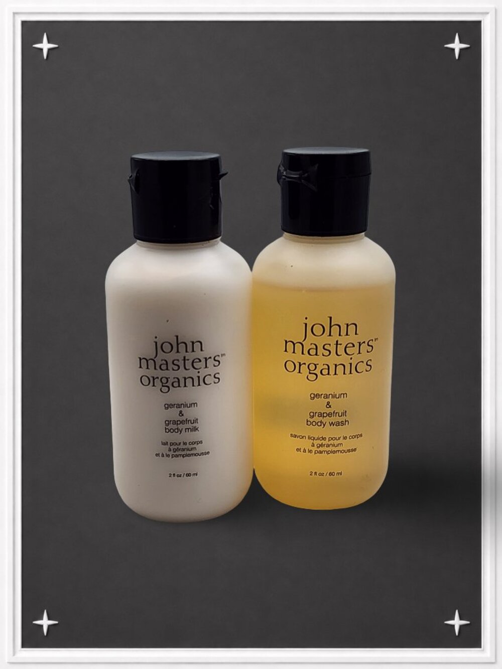 Geranium & Grapefruit Body Wash + Body Milk Set